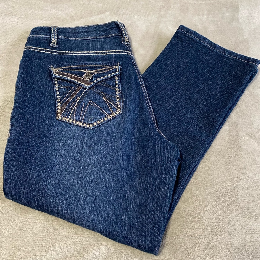 Salt Works Medium Rise‎ Crop Jeans